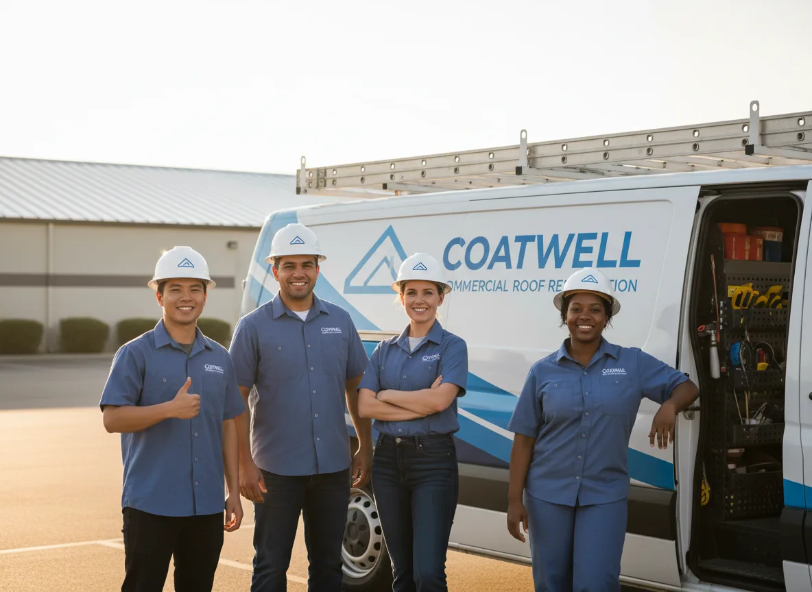 Commercial roof coating company in Winger, MN
