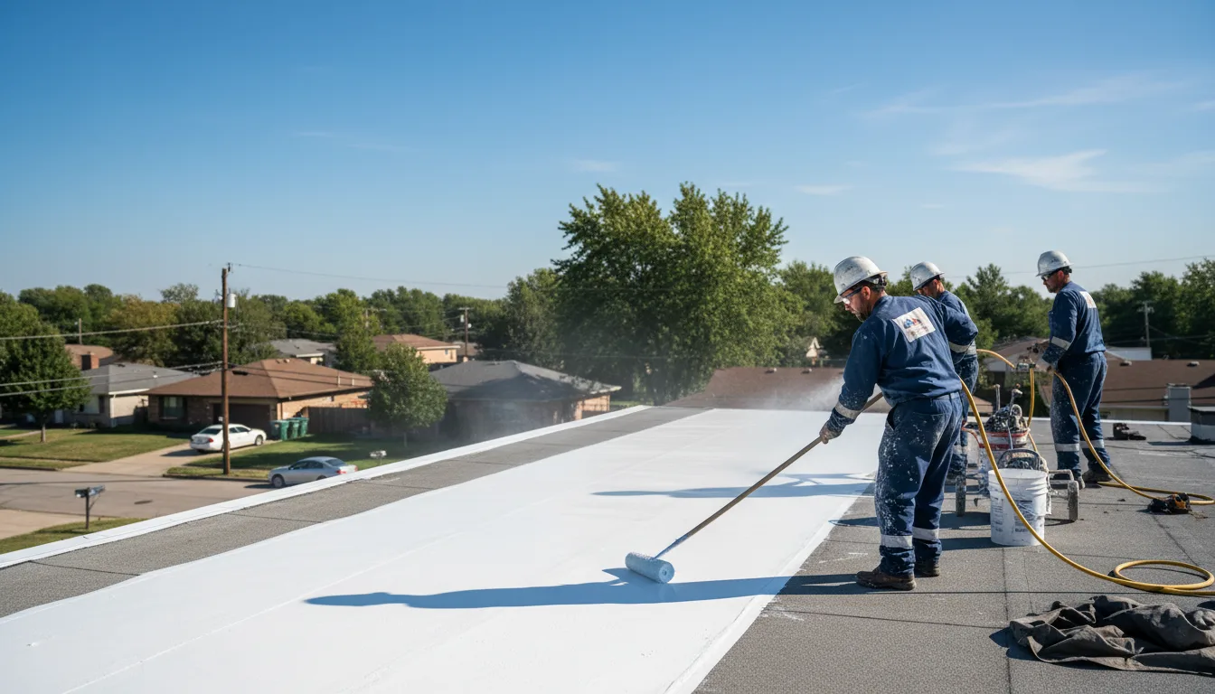 Commercial roof coating in Winger, MN near me